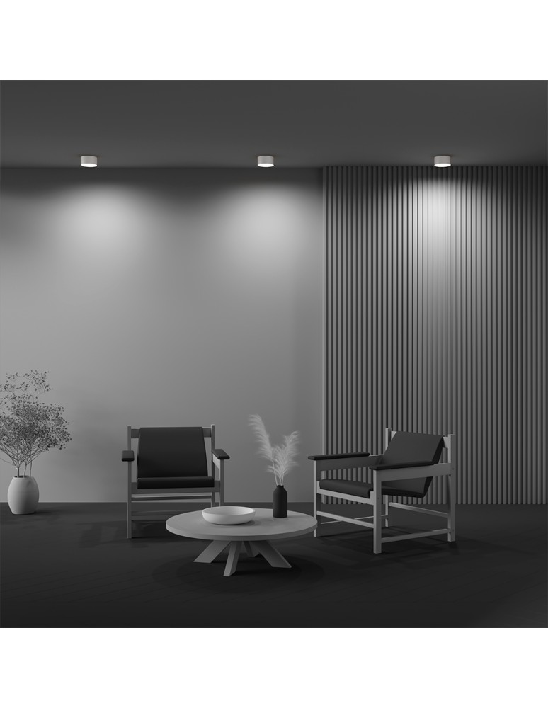 Maytoni Zon Lampa Sufitowa LED 12W 660lm 3000K Biały C032CL-12W3K-RD-W Maytoni Zon Lampa Sufitowa LED 12W 660lm 3000K Biały C032CL-12W3K-RD-W