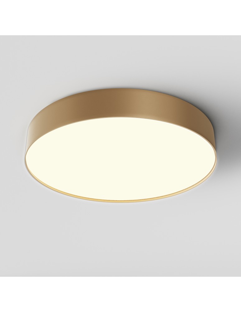 Maytoni Zon Lampa Sufitowa LED 45W 2880lm 3000K Złoty Mat C032CL-45W3K-RD-MG Maytoni Zon Lampa Sufitowa LED 45W 2880lm 3000K Złoty Mat C032CL-45W3K-RD-MG