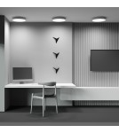 Maytoni Zon Lampa Sufitowa LED 45W 2880lm 3000K Złoty Mat C032CL-45W3K-RD-MG Maytoni Zon Lampa Sufitowa LED 45W 2880lm 3000K Złoty Mat C032CL-45W3K-RD-MG