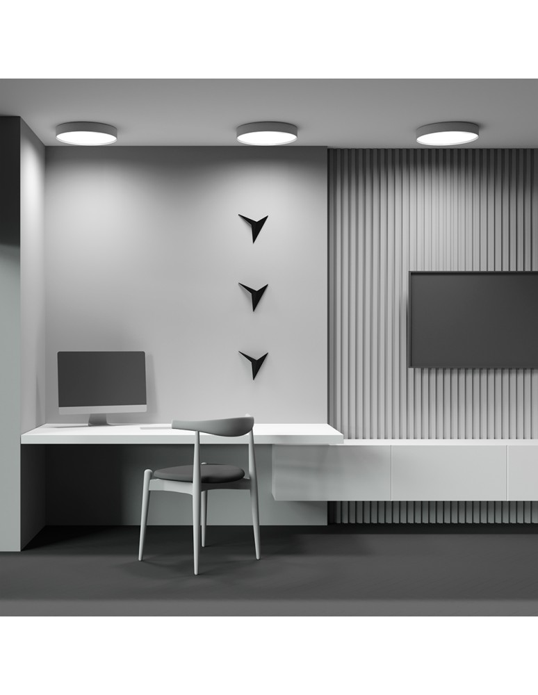 Maytoni Zon Lampa Sufitowa LED 45W 2880lm 3000K Złoty Mat C032CL-45W3K-RD-MG Maytoni Zon Lampa Sufitowa LED 45W 2880lm 3000K Złoty Mat C032CL-45W3K-RD-MG