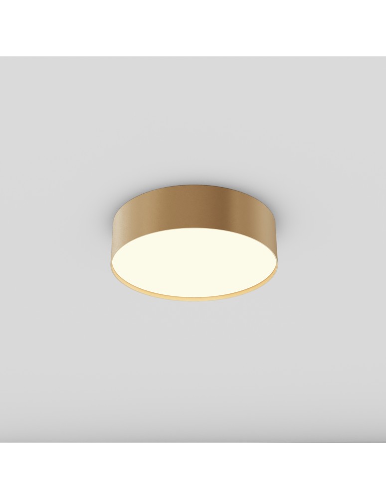 Maytoni Zon Lampa Sufitowa LED 24W 1420lm 3000K Złoty Mat C032CL-24W3K-RD-MG Maytoni Zon Lampa Sufitowa LED 24W 1420lm 3000K Złoty Mat C032CL-24W3K-RD-MG