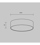 Maytoni Zon Lampa Sufitowa LED 24W 1690lm 3000K Biały C032CL-24W3K-RD-W Maytoni Zon Lampa Sufitowa LED 24W 1690lm 3000K Biały C032CL-24W3K-RD-W