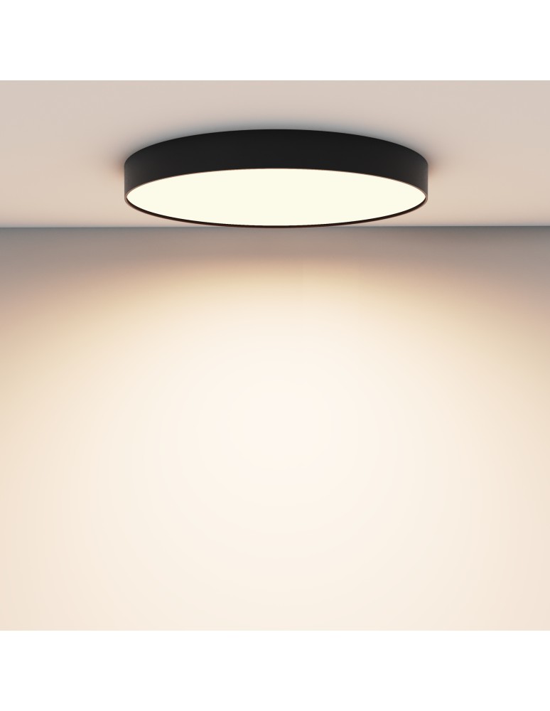 Maytoni Zon Lampa Sufitowa LED 90W 7140lm 3000K Black C032CL-90W3K-RD-B Maytoni Zon Lampa Sufitowa LED 90W 7140lm 3000K Black C032CL-90W3K-RD-B