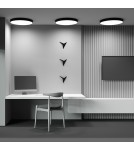 Maytoni Zon Lampa Sufitowa LED 90W 7140lm 3000K Black C032CL-90W3K-RD-B Maytoni Zon Lampa Sufitowa LED 90W 7140lm 3000K Black C032CL-90W3K-RD-B