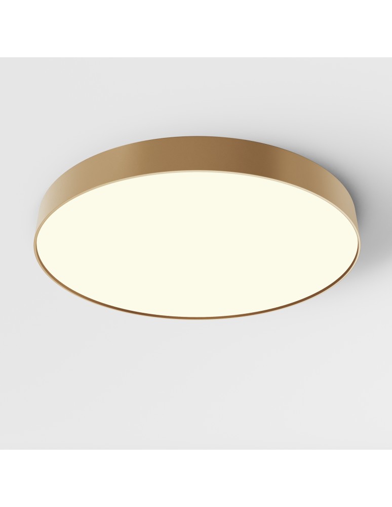 Maytoni Zon Lampa Sufitowa LED 90W 4970lm 3000K Złoty Mat C032CL-90W3K-RD-MG Maytoni Zon Lampa Sufitowa LED 90W 4970lm 3000K Złoty Mat C032CL-90W3K-RD-MG