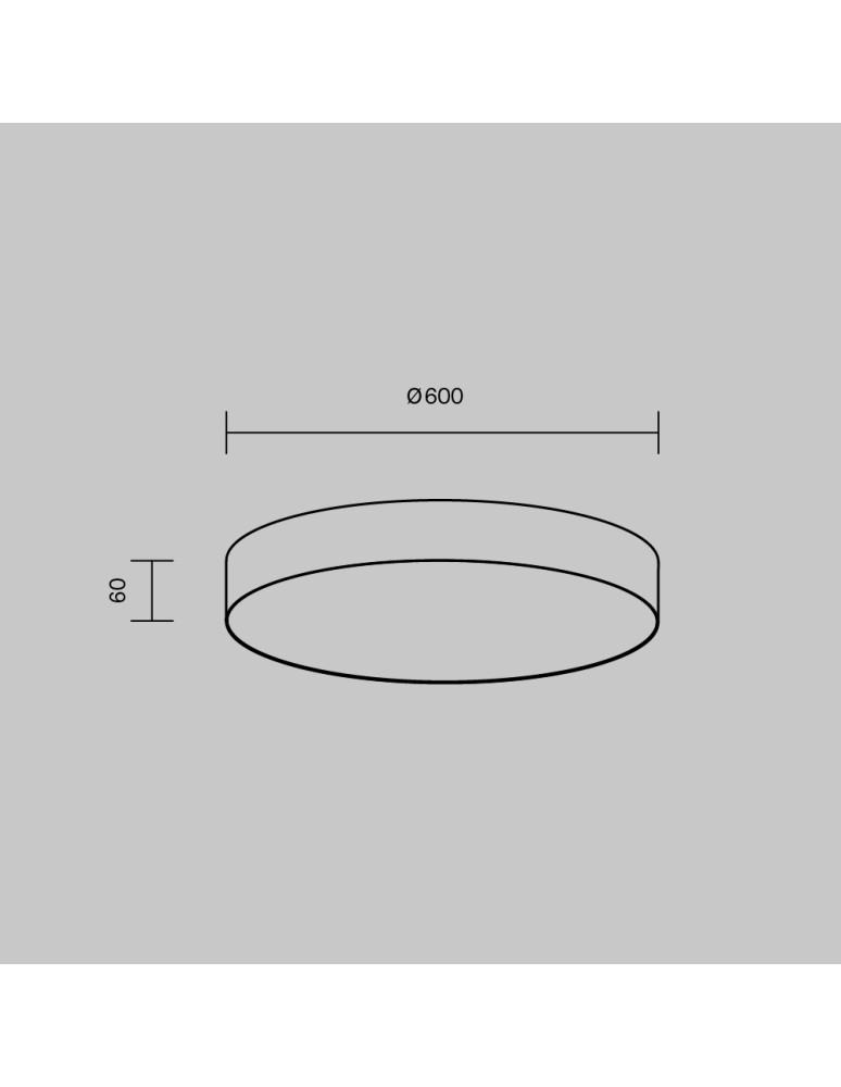 Maytoni Zon Lampa Sufitowa LED 90W 7410lm 3000K Biały C032CL-90W3K-RD-W Maytoni Zon Lampa Sufitowa LED 90W 7410lm 3000K Biały C032CL-90W3K-RD-W