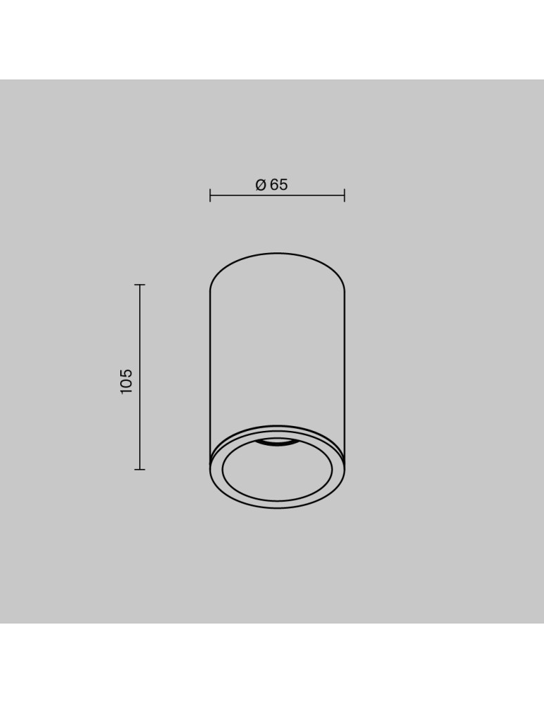 Maytoni Zoom Lampa Sufitowa 1xGU10 50W IP65 Biały C029CL-01-S-W Maytoni Zoom Lampa Sufitowa 1xGU10 50W IP65 Biały C029CL-01-S-W