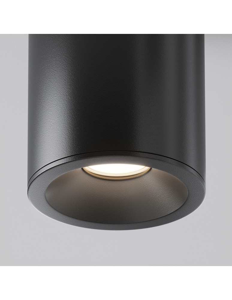 Maytoni Zoom Lampa Sufitowa 1xGU10 50W IP65 Black C029CL-01B