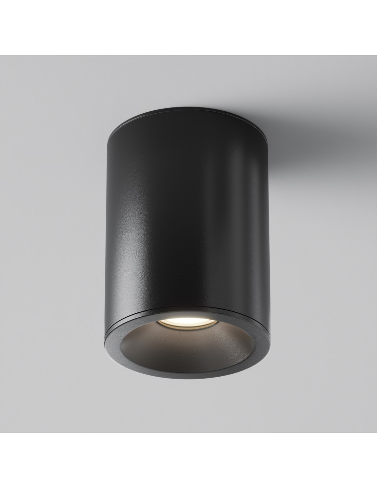 Maytoni Zoom Lampa Sufitowa 1xGU10 50W IP65 Black C029CL-01B
