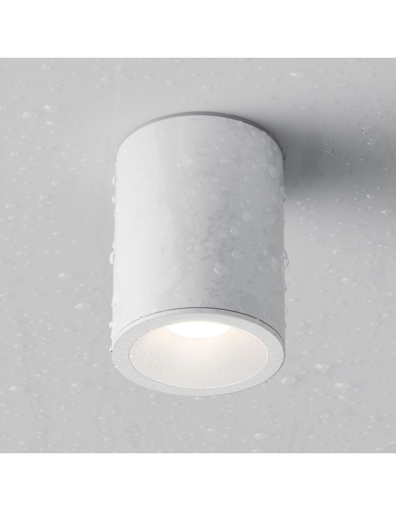 Maytoni Zoom Lampa Sufitowa 1xGU10 50W IP65 Biały C029CL-01W