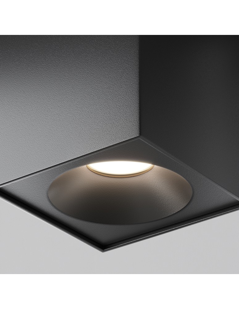 Maytoni Zoom Lampa Sufitowa 1xGU10 50W IP65 Black C030CL-01B Maytoni Zoom Lampa Sufitowa 1xGU10 50W IP65 Black C030CL-01B