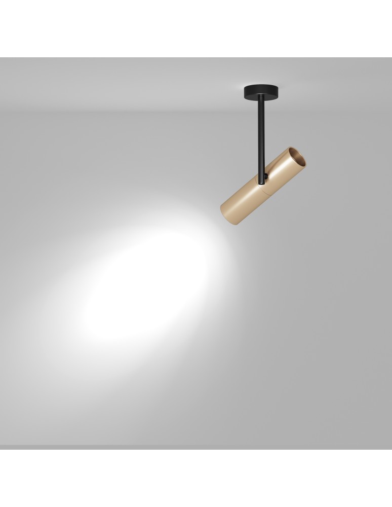 Maytoni Elti Lampa Sufitowa 1xGU10 50W Czarny, Złoty C020CL-01GB Maytoni Elti Lampa Sufitowa 1xGU10 50W Czarny, Złoty C020CL-01GB
