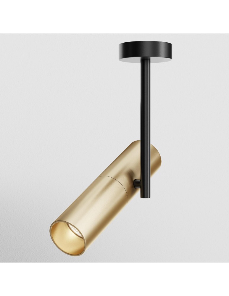 Maytoni Elti Lampa Sufitowa 1xGU10 50W Czarny, Złoty C020CL-01GB Maytoni Elti Lampa Sufitowa 1xGU10 50W Czarny, Złoty C020CL-01GB