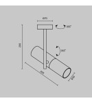 Maytoni Elti Lampa Sufitowa 1xGU10 50W Czarny, Złoty C020CL-01GB Maytoni Elti Lampa Sufitowa 1xGU10 50W Czarny, Złoty C020CL-01GB