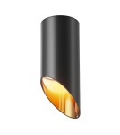 Oprawy sufitowe okrągłe - Maytoni Lipari Lampa Sufitowa 1xGU10 12W Czarny, Złoty C044CL-01-15GU10-B - product 1