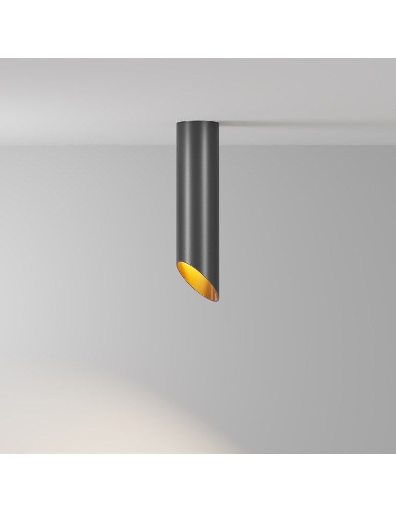 Maytoni Lipari Lampa Sufitowa 1xGU10 12W Czarny, Złoty C044CL-01-25GU10-B