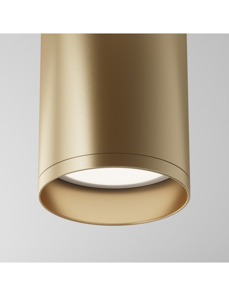 Maytoni Focus Lampa Sufitowa 1xGU10 10W Złoty Mat C010CL-01MG