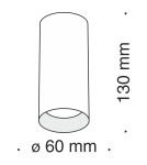 Oprawy sufitowe okrągłe - Maytoni Focus Lampa Sufitowa 1xGU10 10W Złoty Mat C010CL-01MG - product 7