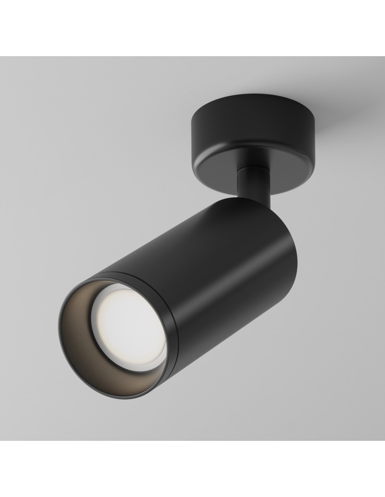 Maytoni Focus Lampa Sufitowa 1xGU10 10W Black C017CW-01B Maytoni Focus Lampa Sufitowa 1xGU10 10W Black C017CW-01B