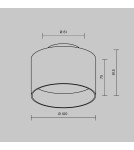 Maytoni Planet Lampa Sufitowa LED 12W 500lm 4000K Biały C009CW-L12W4K Maytoni Planet Lampa Sufitowa LED 12W 500lm 4000K Biały C009CW-L12W4K