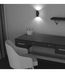 Kinkiety - Maytoni FOCUS S Kinkiet/Ścienna 2xGU10 10W Black C068WL-02B - product 6