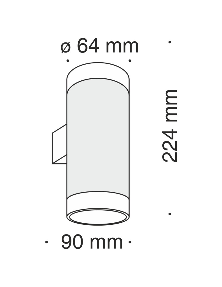 Maytoni KILT Kinkiet/Ścienna LED 10W 750lm 3000K Black C027WL-L10B Maytoni KILT Kinkiet/Ścienna LED 10W 750lm 3000K Black C027WL-L10B