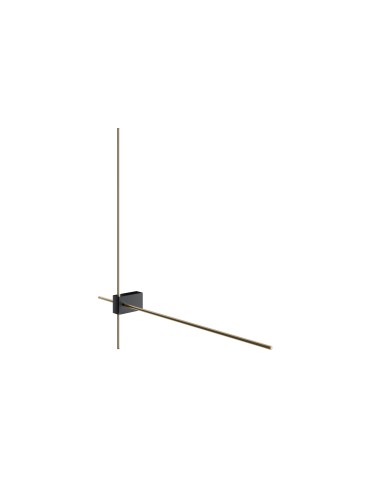 Maytoni Pars Kinkiet/Ścienna LED 12W 1050lm 3000K Czarny, Złoty C070WL-L12GB3K