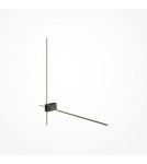 Maytoni Pars Kinkiet/Ścienna LED 12W 1050lm 3000K Czarny, Złoty C070WL-L12GB3K Maytoni Pars Kinkiet/Ścienna LED 12W 1050lm 3000K Czarny, Złoty C070WL-L12GB3K