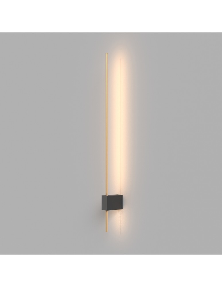 Maytoni Pars Kinkiet/Ścienna LED 6W 500lm 3000K Czarny, Złoty C070WL-L6GB3K Maytoni Pars Kinkiet/Ścienna LED 6W 500lm 3000K Czarny, Złoty C070WL-L6GB3K
