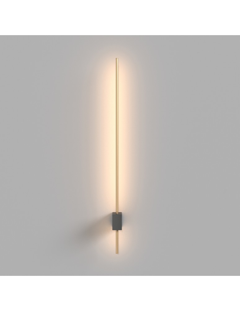 Maytoni Pars Kinkiet/Ścienna LED 6W 500lm 3000K Czarny, Złoty C070WL-L6GB3K Maytoni Pars Kinkiet/Ścienna LED 6W 500lm 3000K Czarny, Złoty C070WL-L6GB3K