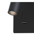 Kinkiety - Maytoni Mirax Kinkiet/Ścienna z Włącznikiem Do Czytania LED 3W 200lm 3000K Black C041WL-L3B3K - product 5