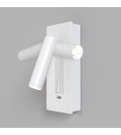 Maytoni Mirax Kinkiet/Ścienna z Włącznikiem Do Czytania LED 3W 200lm 3000K Biały C041WL-L3W3K Maytoni Mirax Kinkiet/Ścienna z Włącznikiem Do Czytania LED 3W 200lm 3000K Biały C041WL-L3W3K