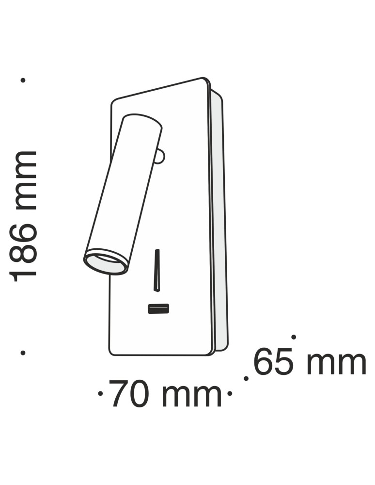 Maytoni Mirax Kinkiet/Ścienna z Włącznikiem Do Czytania LED 3W 200lm 3000K Biały C041WL-L3W3K Maytoni Mirax Kinkiet/Ścienna z Włącznikiem Do Czytania LED 3W 200lm 3000K Biały C041WL-L3W3K