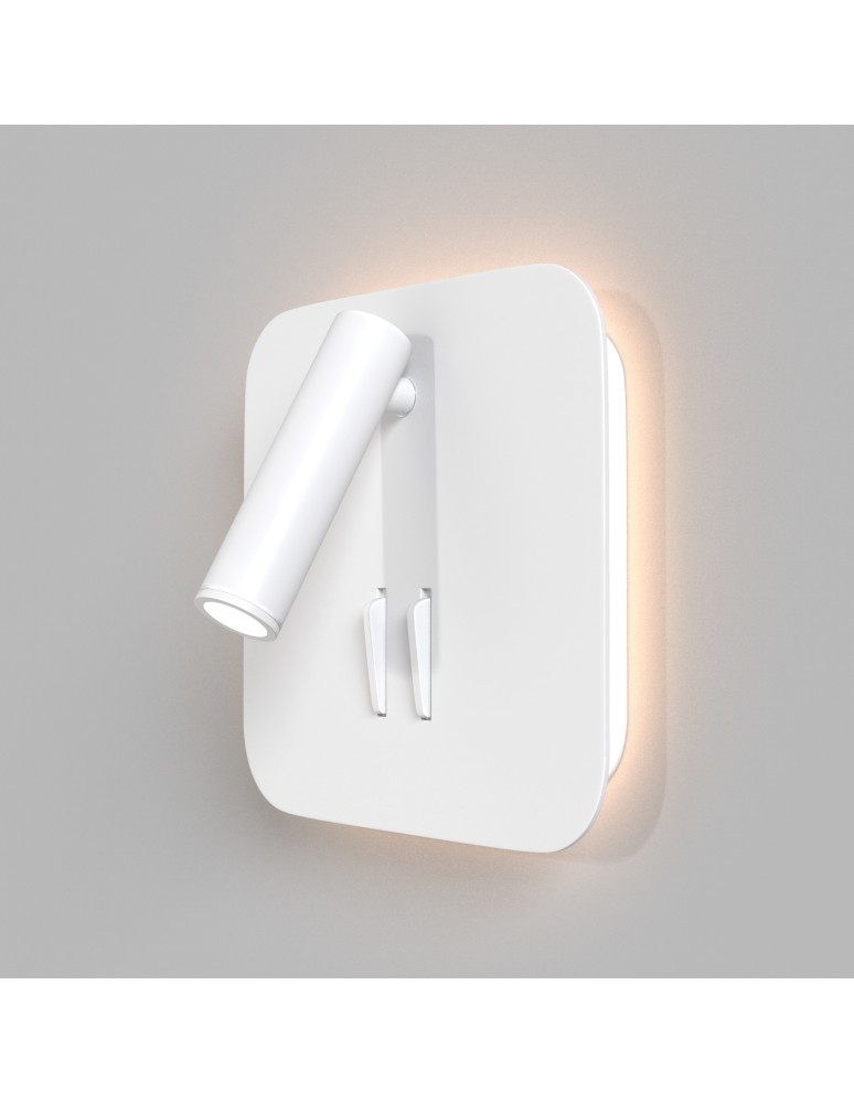 Maytoni Ios 176 Kinkiet/Ścienna z Włącznikiem Do Czytania LED 9W 550lm 3000K Biały C175-WL-01-6W-W Maytoni Ios 176 Kinkiet/Ścienna z Włącznikiem Do Czytania LED 9W 550lm 3000K Biały C175-WL-01-6W-W