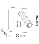 Maytoni Ios 176 Kinkiet/Ścienna z Włącznikiem Do Czytania LED 9W 550lm 3000K Biały C175-WL-01-6W-W Maytoni Ios 176 Kinkiet/Ścienna z Włącznikiem Do Czytania LED 9W 550lm 3000K Biały C175-WL-01-6W-W