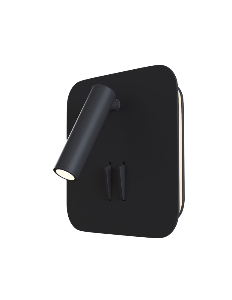 Maytoni Ios 176 Kinkiet/Ścienna z Włącznikiem Do Czytania LED 9W 550lm 3000K Black C175-WL-01-6W-B