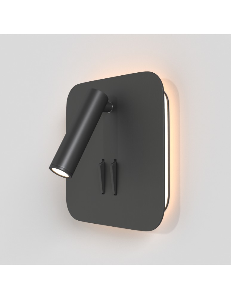 Maytoni Ios 176 Kinkiet/Ścienna z Włącznikiem Do Czytania LED 9W 550lm 3000K Black C175-WL-01-6W-B