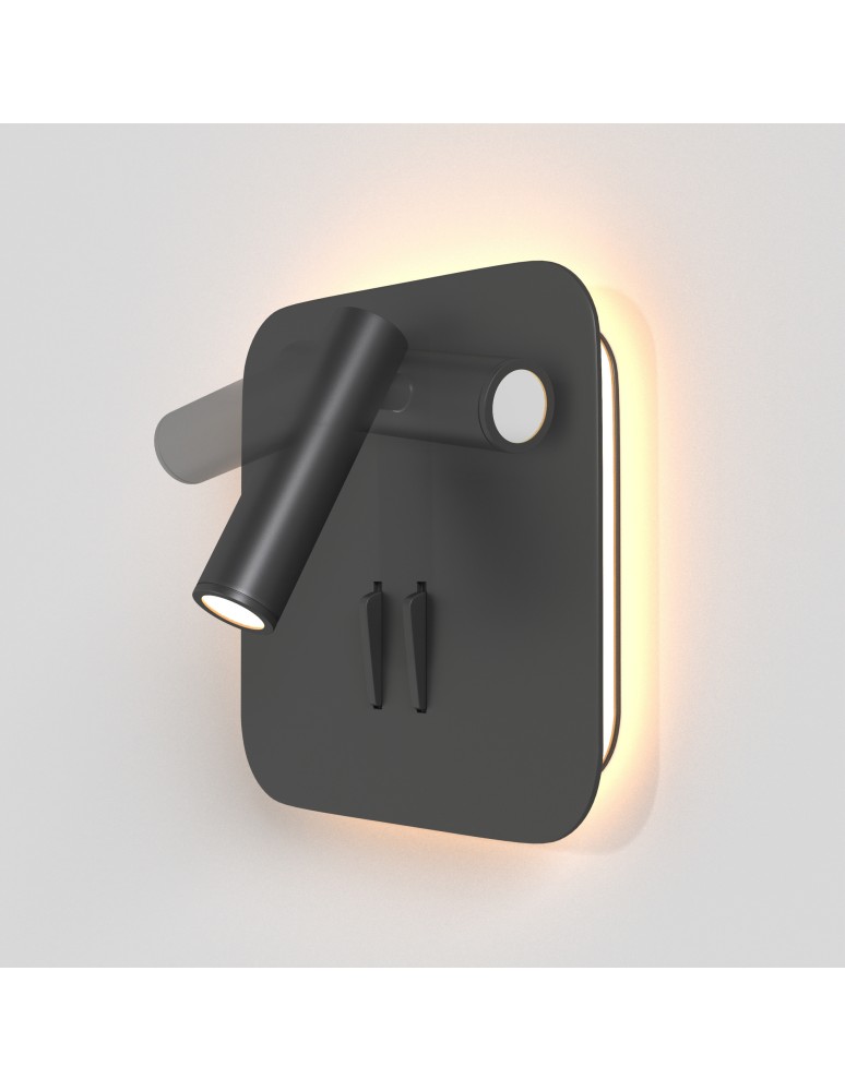 Maytoni Ios 176 Kinkiet/Ścienna z Włącznikiem Do Czytania LED 9W 550lm 3000K Black C175-WL-01-6W-B