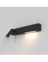 Maytoni Comodo Kinkiet/Ścienna z Włącznikiem Do Czytania LED 8W 500lm 3000K Black C031WL-L8B3K