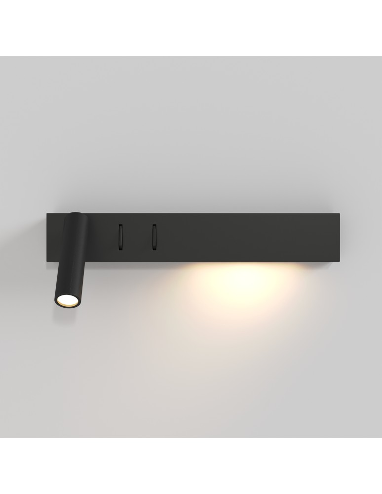 Maytoni Comodo Kinkiet/Ścienna z Włącznikiem Do Czytania LED 8W 500lm 3000K Black C031WL-L8B3K