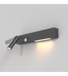 Kinkiety - Maytoni Comodo Kinkiet/Ścienna z Włącznikiem Do Czytania LED 8W 500lm 3000K Black C031WL-L8B3K - product 5