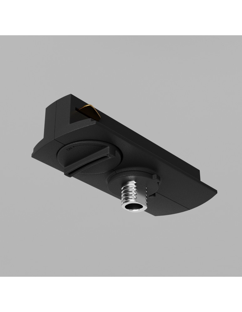 Akcesoria do szynoprzewodów 1 fazowych - Maytoni Akcesoria do Szyn Jednoobwodowych UNITY Adapter Black TRA011-1-A-B - product kolory-swiatla.pl 3