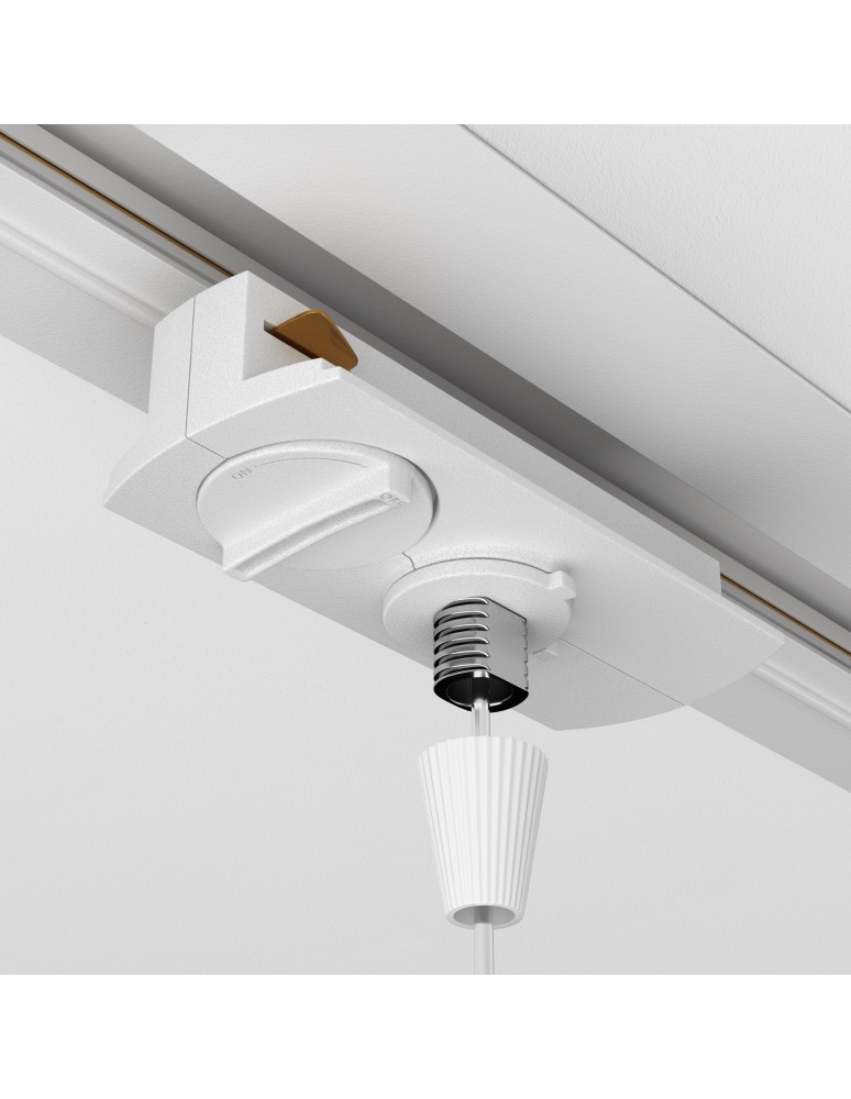 Akcesoria do szynoprzewodów 1 fazowych - Maytoni Akcesoria do Szyn Jednoobwodowych UNITY Adapter Biały TRA011-1-A-W - product kolory-swiatla.pl 4