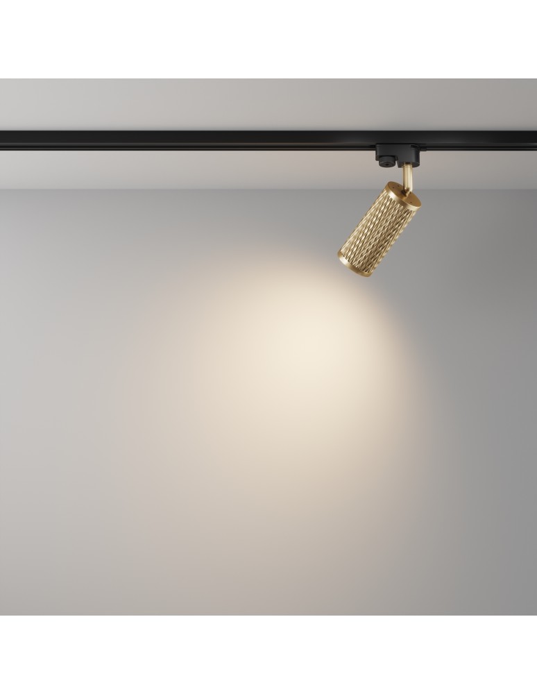 Maytoni Focus Design Reflektor do Szyny Jednoobwodowej UNITY 1xGU10 10W Złoty TR011-1-GU10-G Maytoni Focus Design Reflektor do Szyny Jednoobwodowej UNITY 1xGU10 10W Złoty TR011-1-GU10-G