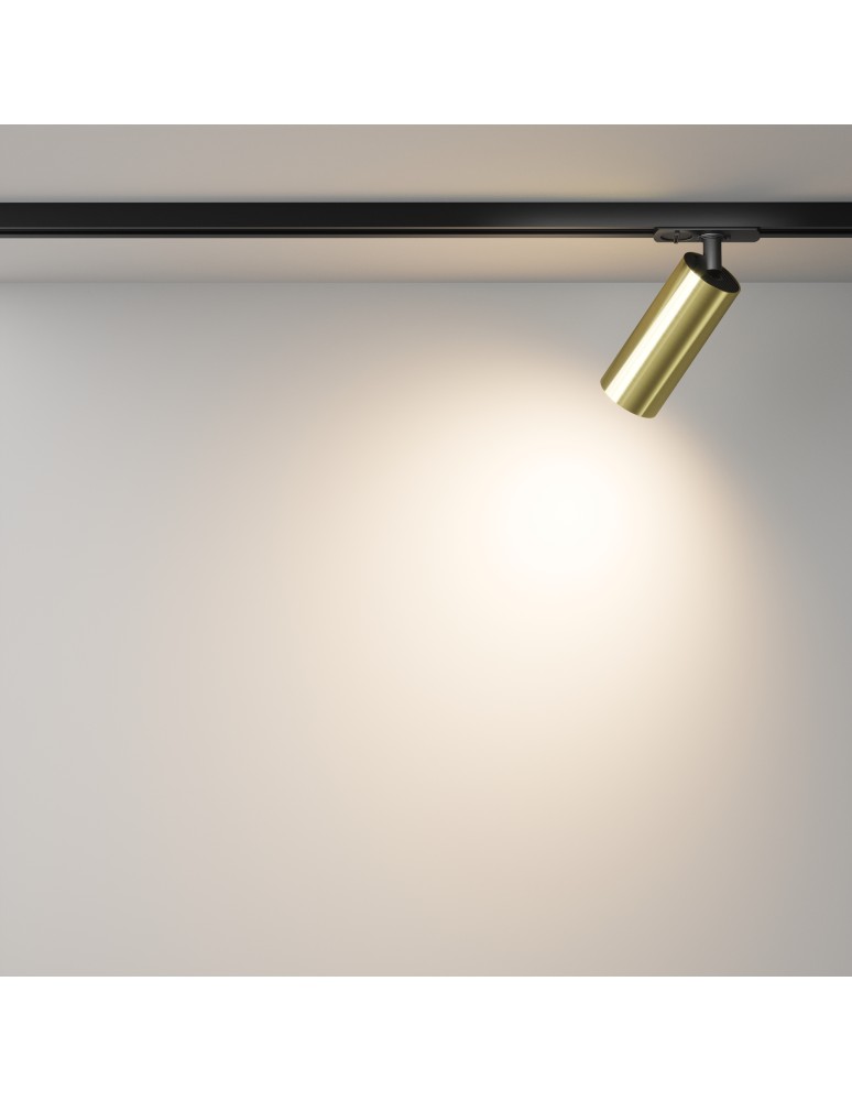 Maytoni Focus LED Reflektor do Szyny Jednoobwodowej UNITY LED 12W 900lm 3000K Mosiądz TR021-1-12W3K-W-BBS Maytoni Focus LED Reflektor do Szyny Jednoobwodowej UNITY LED 12W 900lm 3000K Mosiądz TR021-1-12W3K-W-BBS