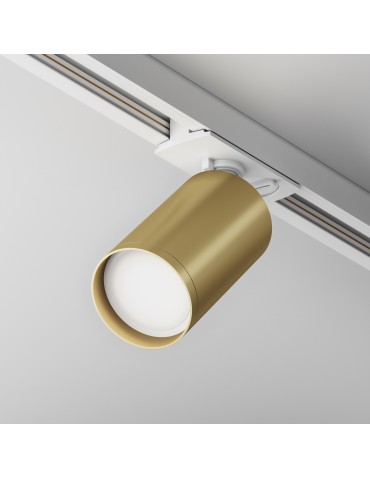 Maytoni Focus S Reflektor do Szyny Jednoobwodowej UNITY 1xGU10 10W Biały, Złoty Mat TR020-1-U-GU10-WMG