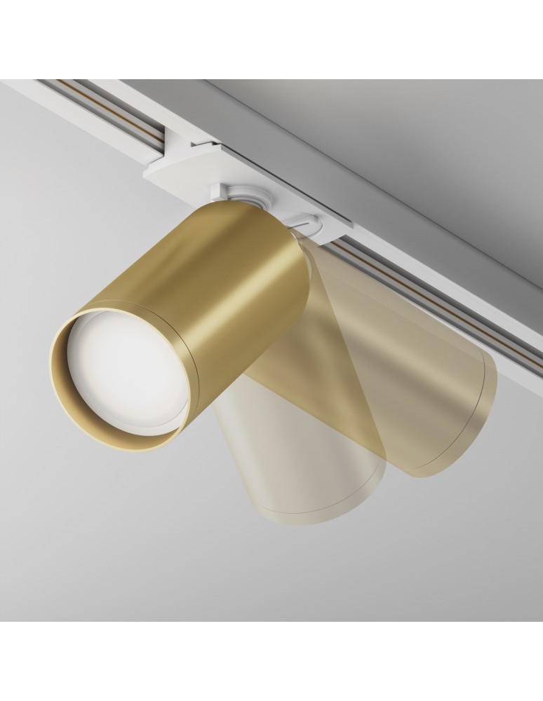 Maytoni Focus S Reflektor do Szyny Jednoobwodowej UNITY 1xGU10 10W Biały, Złoty Mat TR020-1-U-GU10-WMG Maytoni Focus S Reflektor do Szyny Jednoobwodowej UNITY 1xGU10 10W Biały, Złoty Mat TR020-1-U-GU10-WMG