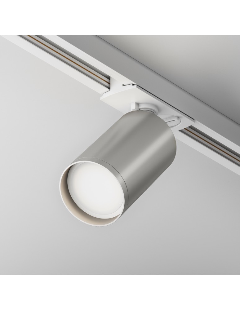 Maytoni Focus S Reflektor do Szyny Jednoobwodowej UNITY 1xGU10 10W Biały, Srebrny TR020-1-U-GU10-WS Maytoni Focus S Reflektor do Szyny Jednoobwodowej UNITY 1xGU10 10W Biały, Srebrny TR020-1-U-GU10-WS