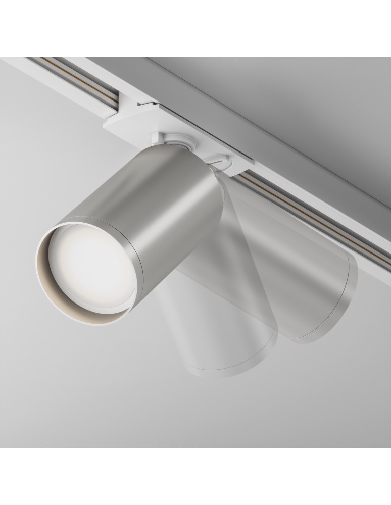 Maytoni Focus S Reflektor do Szyny Jednoobwodowej UNITY 1xGU10 10W Biały, Srebrny TR020-1-U-GU10-WS Maytoni Focus S Reflektor do Szyny Jednoobwodowej UNITY 1xGU10 10W Biały, Srebrny TR020-1-U-GU10-WS
