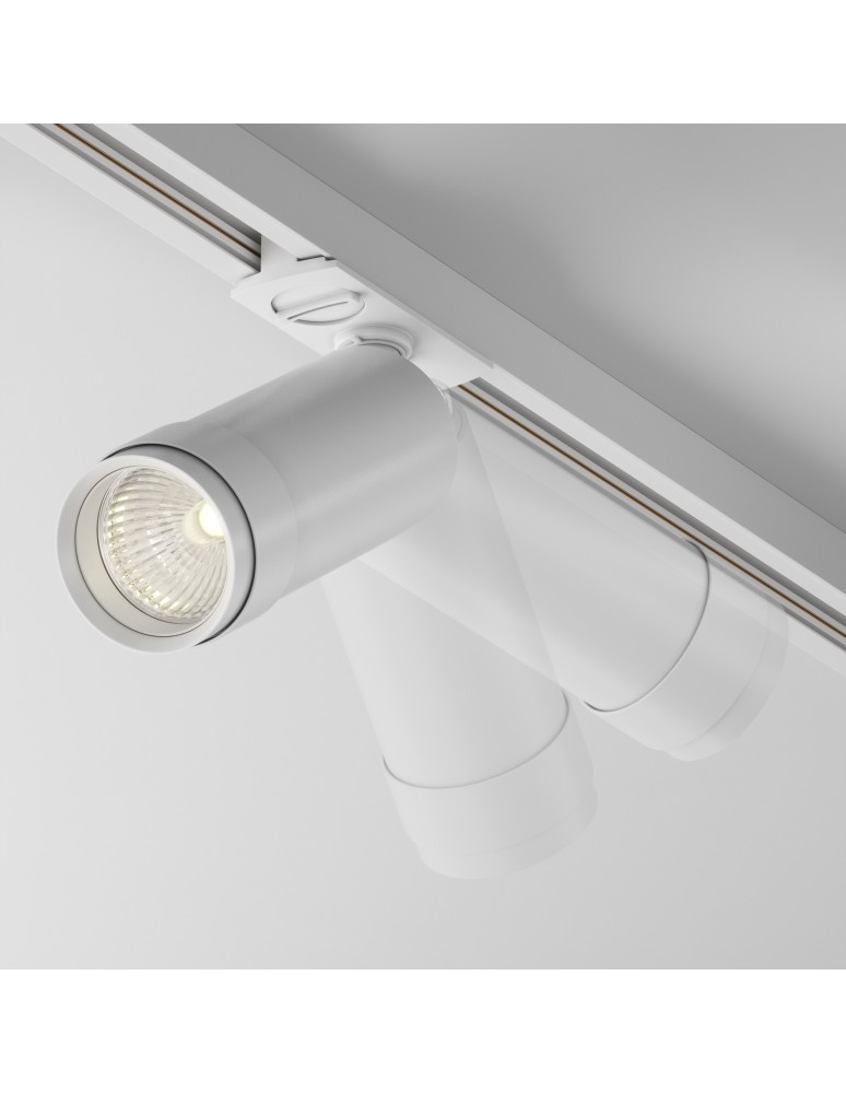 Maytoni Focus Zoom Reflektor do Szyny Jednoobwodowej UNITY LED 12W 900lm 3000K Biały TR021-1-12B3K-Z-W Maytoni Focus Zoom Reflektor do Szyny Jednoobwodowej UNITY LED 12W 900lm 3000K Biały TR021-1-12B3K-Z-W